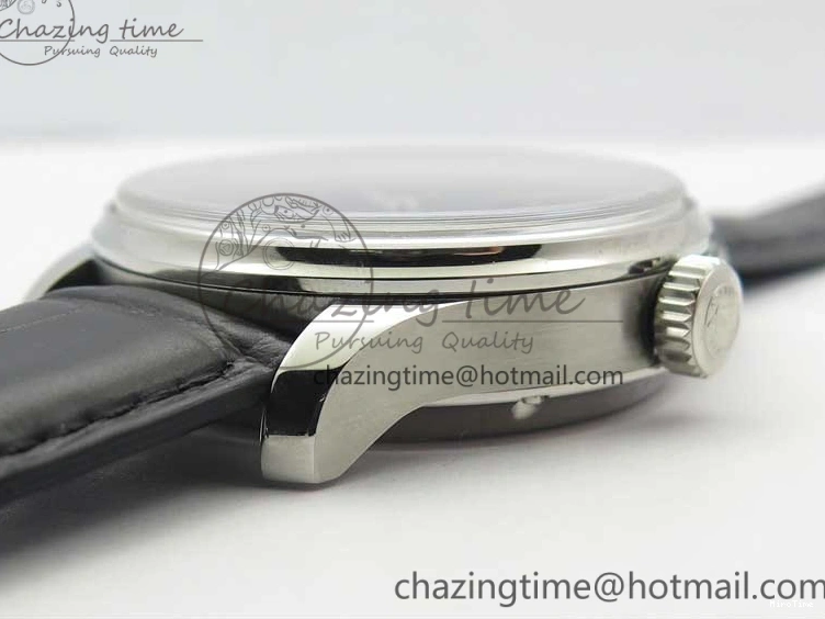 MIROTIME 0211 Portuguese Real PR Real Annual Calendar IW503502 ZF 1:1 Best Edition Black Dial Steel Markers on Black Leather Strap A StreetReady 7134